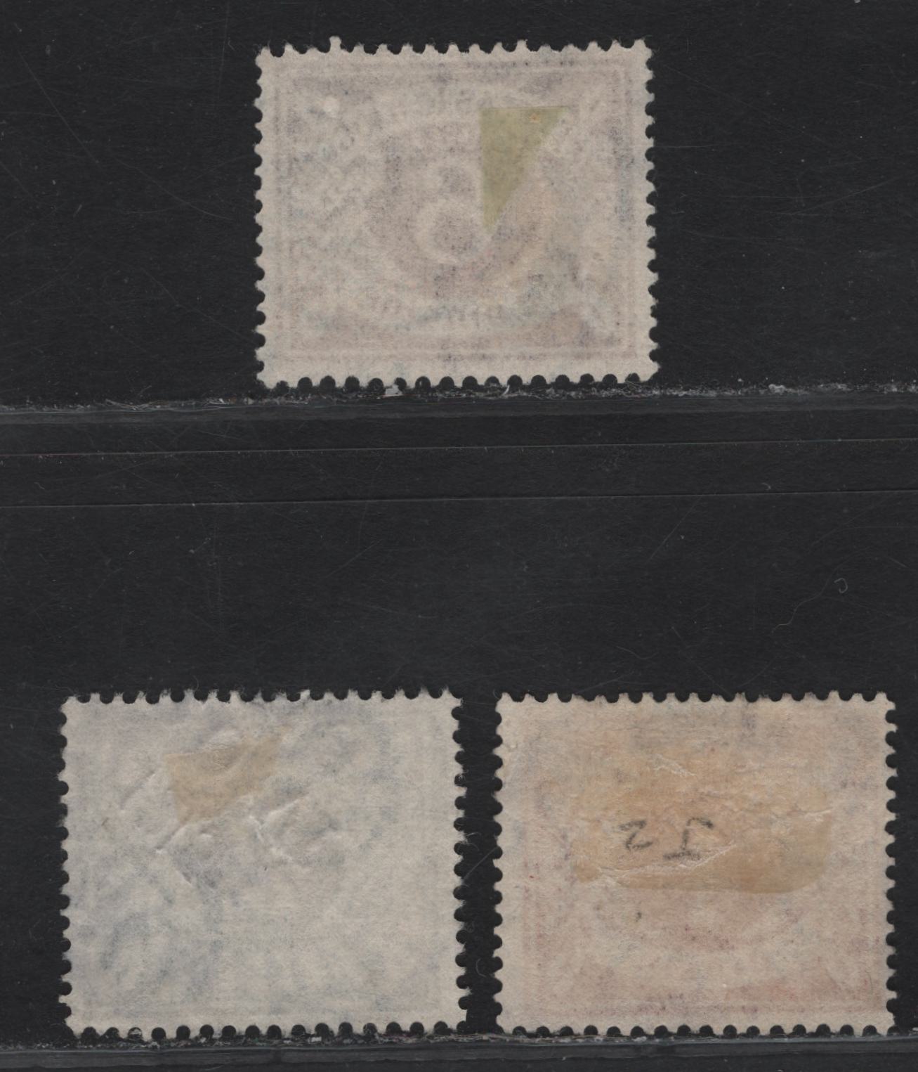 Lot 190 (C) Ireland SG#D2-D4 1d - 6d Carmine - Plum Numeral, 1925 Postage Dues, 3 Fine/Very Fine Used Singles