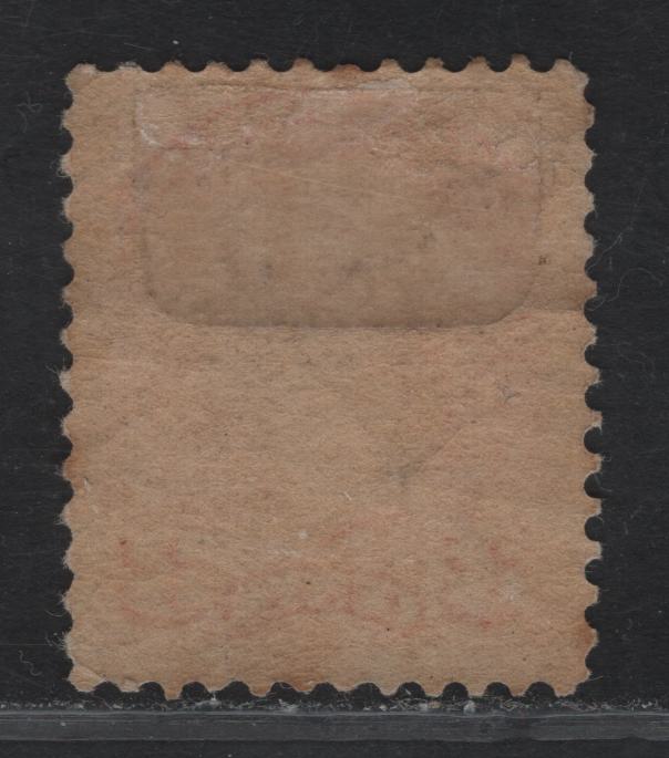 Lot 228 (C) Canada #41 3c Vermillion Queen Victoria, 1888-1897 Small Queen Issue, A FOG Single, Mid Second Ottawa Printing, Paper 2O-C, Thick Semi Glossy Yellowish Cream Gum, Perf 12.