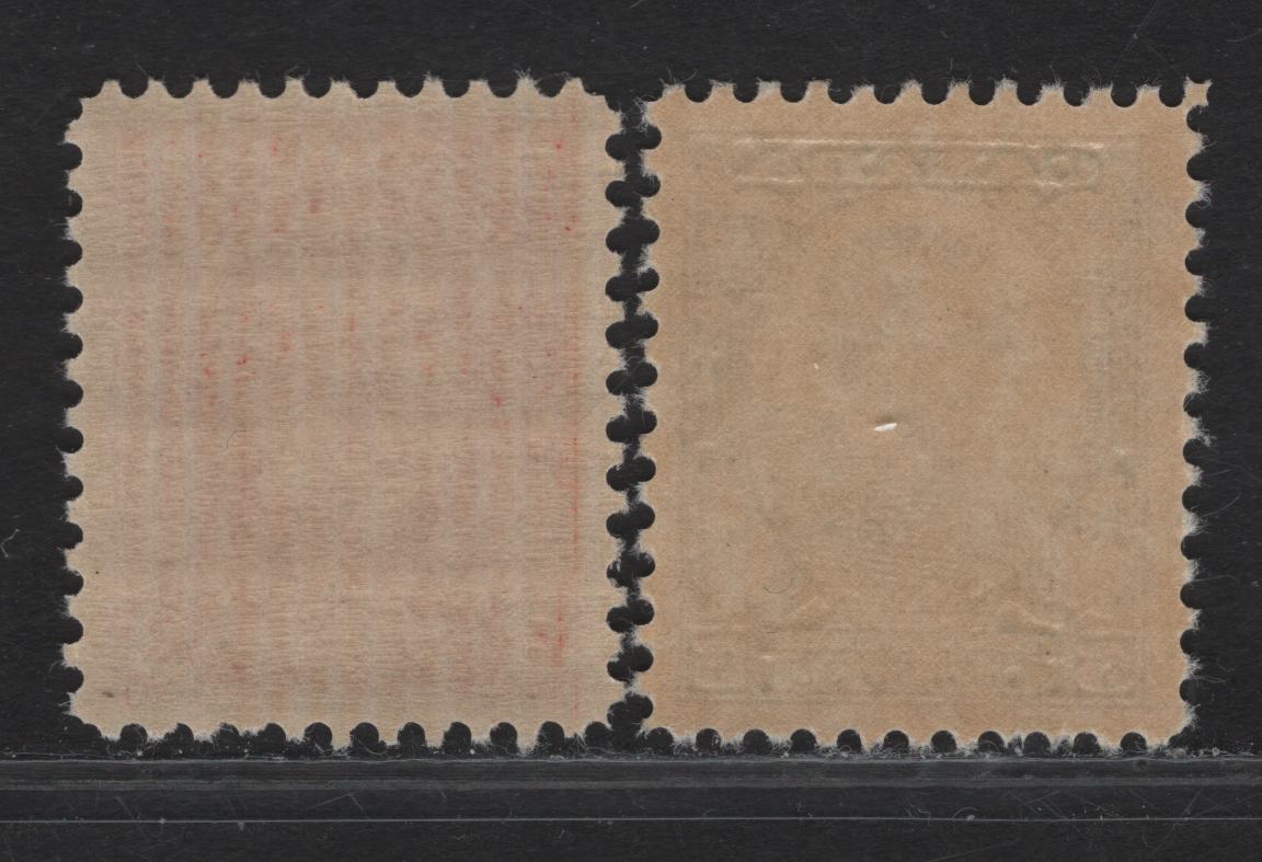 Lot 286 (C) Canada #192-193 3c Scarlet, 5c Dull Blue ,1932 Imperial Economic Conference Issue, 2 VFNH Singles On Paper & Gum Types BABN-G & BABN-H. Perfs 11.1x10.9 And 10.8