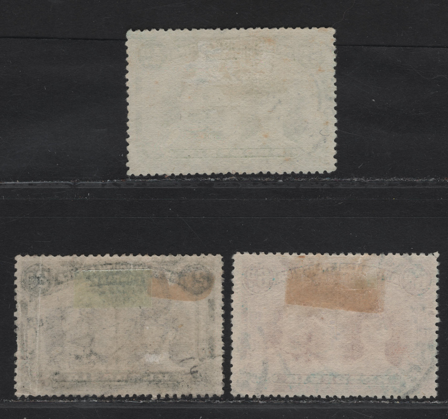 Lot 147 (C) Rhodesia SG#121, 129, 144 1/2d - 6d Olive Green - Red Brown & Mauve King George V, 1910-1913 Double Heads Issue, 3 Very Good/Fine/Very Fine Used Singles, Perf 14