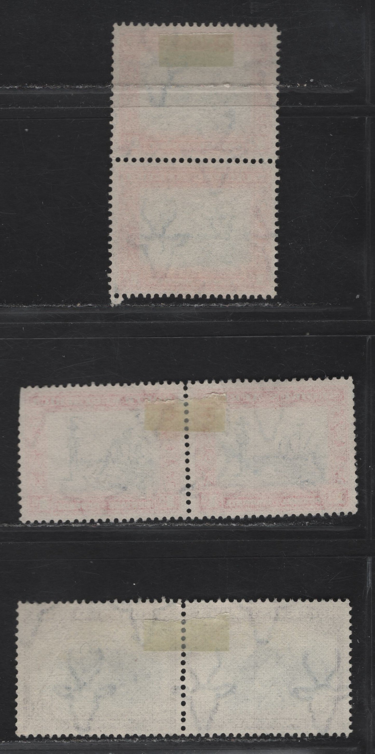 Lot 163 South West Africa SG#75-76 1d - 2d Indigo & Scarlet - Blue & Brown Cape Cross - Bogenfels, 1931 Pictorial Issue, 3 Fine/Very Fine Used Pairs, 2d Pair Has A Light Diagonal Crease Affecting The Right Stamp