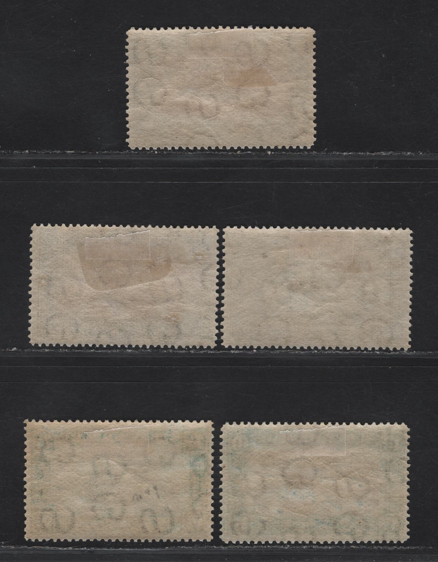 Lot 185 Sudan SG#53c, 54, 56, 57b, 57d 2.5p - 10p Magenta & Blue - Brown & Greenish Blue Statue of Gen Gordon, 1931-1937 Pictorial Issue, 5 F/VFOG Singles