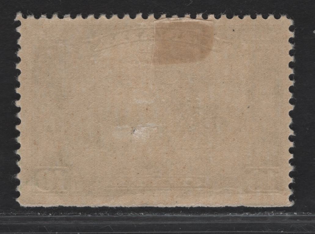 Lot 281 (C) Canada #155 10c Green Mount Hurd, 1928-1929 KGV Scroll Issue, A VFOG Single, Paper ABN-M, Lower Sheet Margin Single With Natural Straight Edge