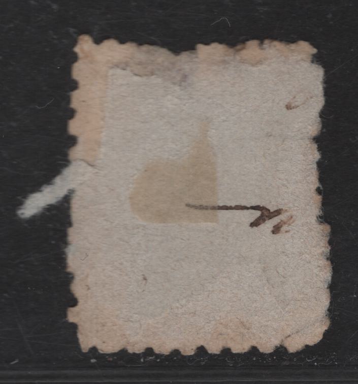 Lot 285 (C) PEI #1a 2d Deep Rose Queen Victoria, 1861 Pence Issue, An Ungraded Single, Presentable But Severly Faulty, Mostly On Piece