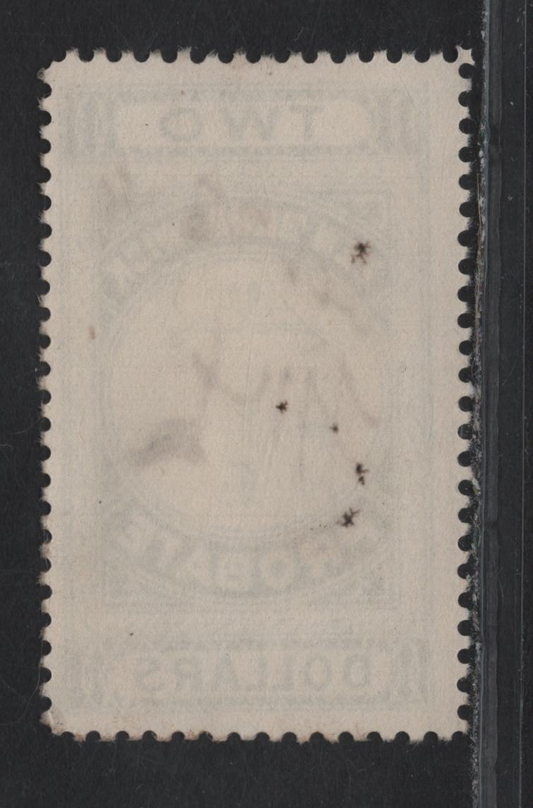 Lot 316 (C) New Brunswick #NBP4 $2 Blue Scales, 1895 First Probate Issue, A Fine Used Single, Perf 12