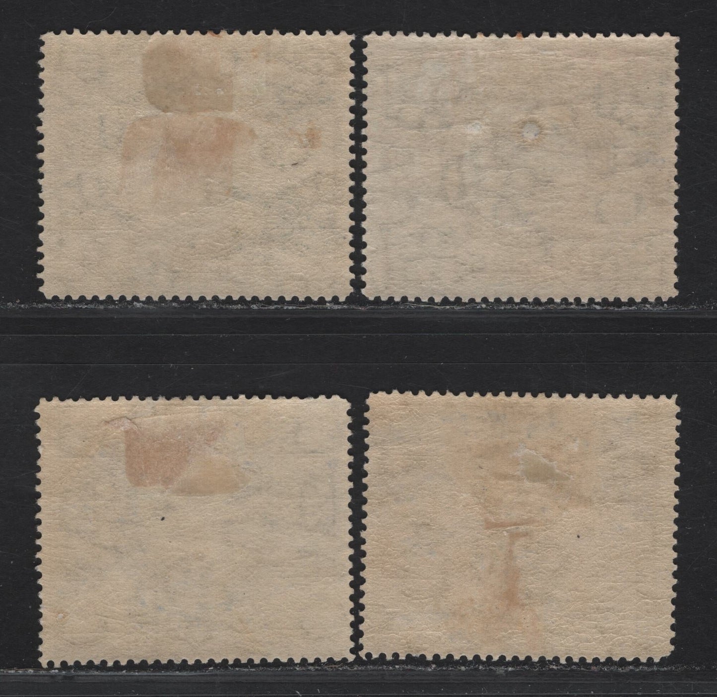 Lot 44 Bermuda SG#68-69 2d - 2.5d Slate Gray - Bright Ultramarine King George V, 1921 Tercentenary of Representative Institutions Issue, 4 F/VFOG Singles