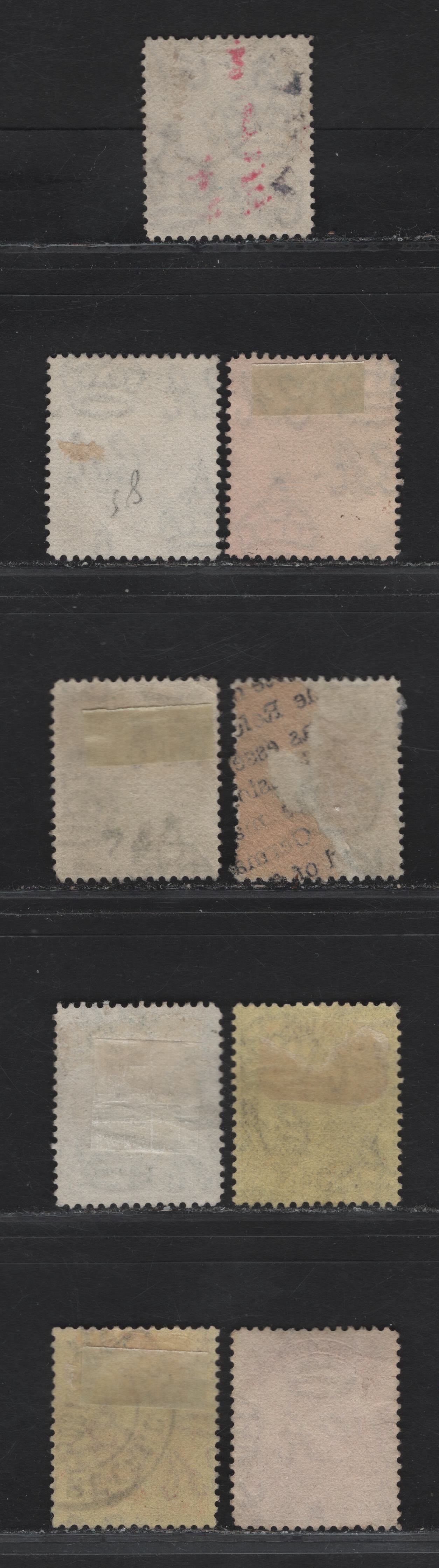 Lot 69 (C) Bermuda SG#77, 80-81a, 84-86 1/4d - 6d Brown - Purple Caravel, 1922-1934 Caravel Issue, 9 Fine/Very Fine Used Singles, Various perfs