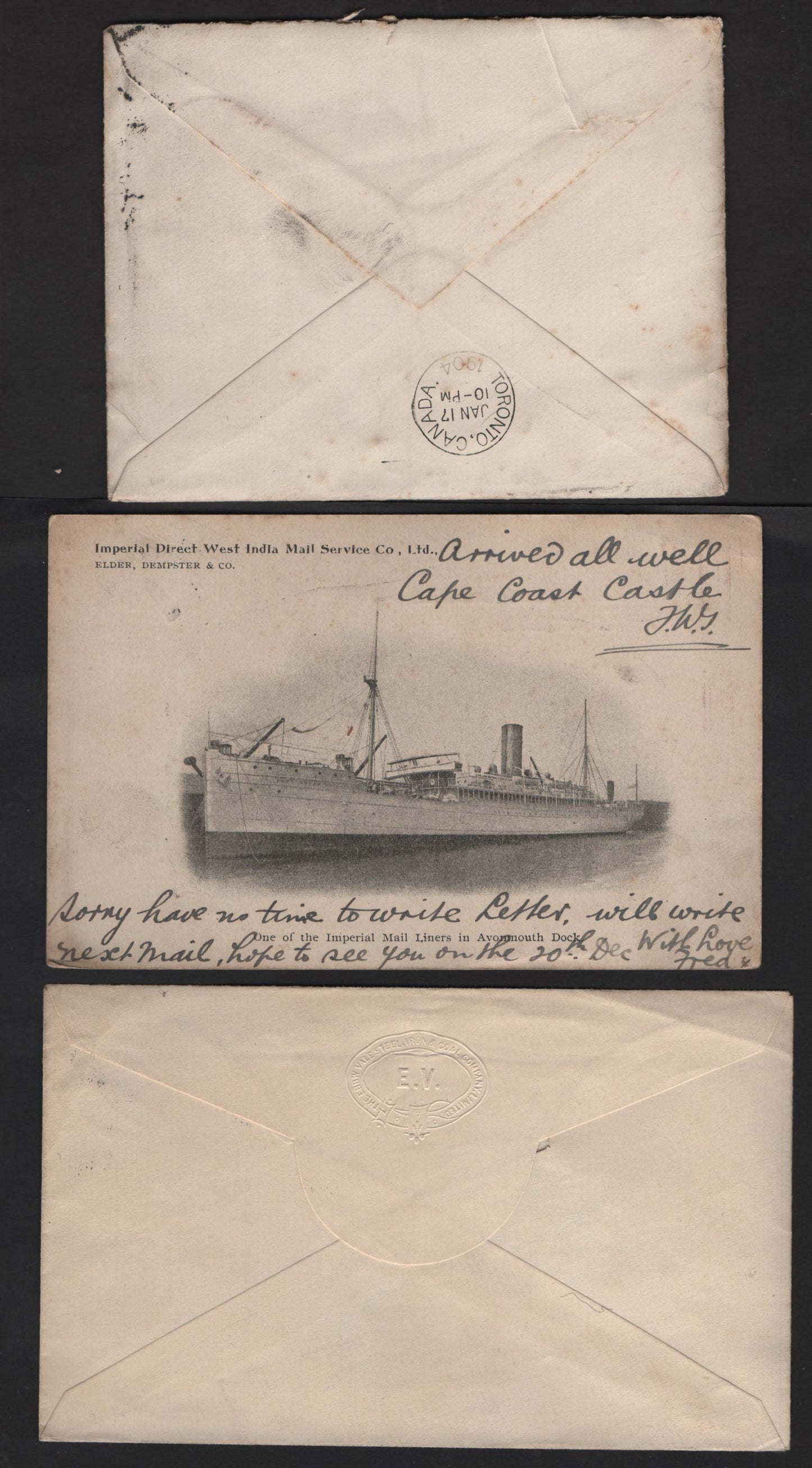 Lot 1 Great Britain Gibbons Specialized#M1(3) (SC#127a)1/2a Deep Blue Green - Yellow Green King Edward VII, 1902-1910 King Edward VII Issue, 2 Very Fine Used Covers, Single & Dual Usage Covers, Sent Between 1904-1914