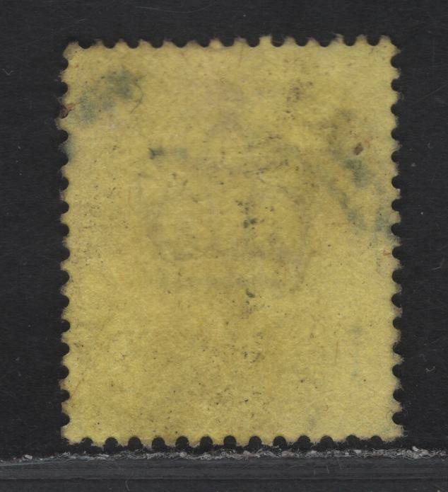 Lot 144 Great Britain SC#132e (SG#233) 3d Reddish Purple on Orange Yellow King Edward VII, 1902-1910 King Edward VII Issue, A Very Fine Used Single, DLR Printing, Chalk Surfaced Paper