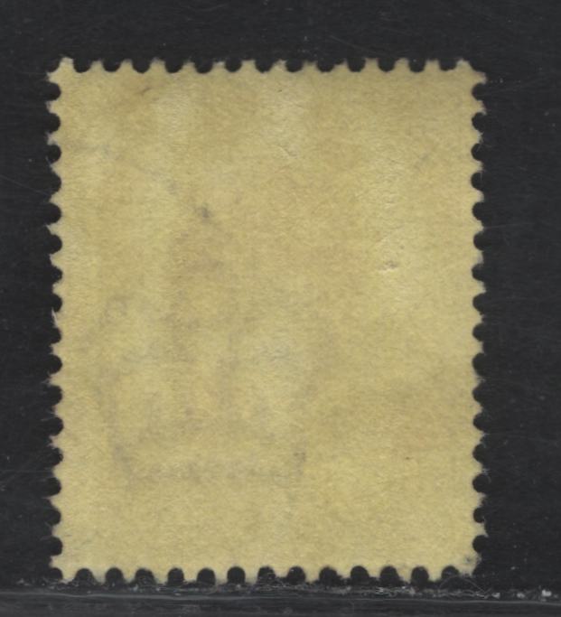 Great Britain SC#132h (SG#234) 3d Reddish Purple on Lemon King Edward VII, 1902-1910 King Edward VII Issue, A Very Fine Used Single, DLR Printing, Chalk Surfaced Paper, This May Be A Changeling, But The Color Looks Even.
