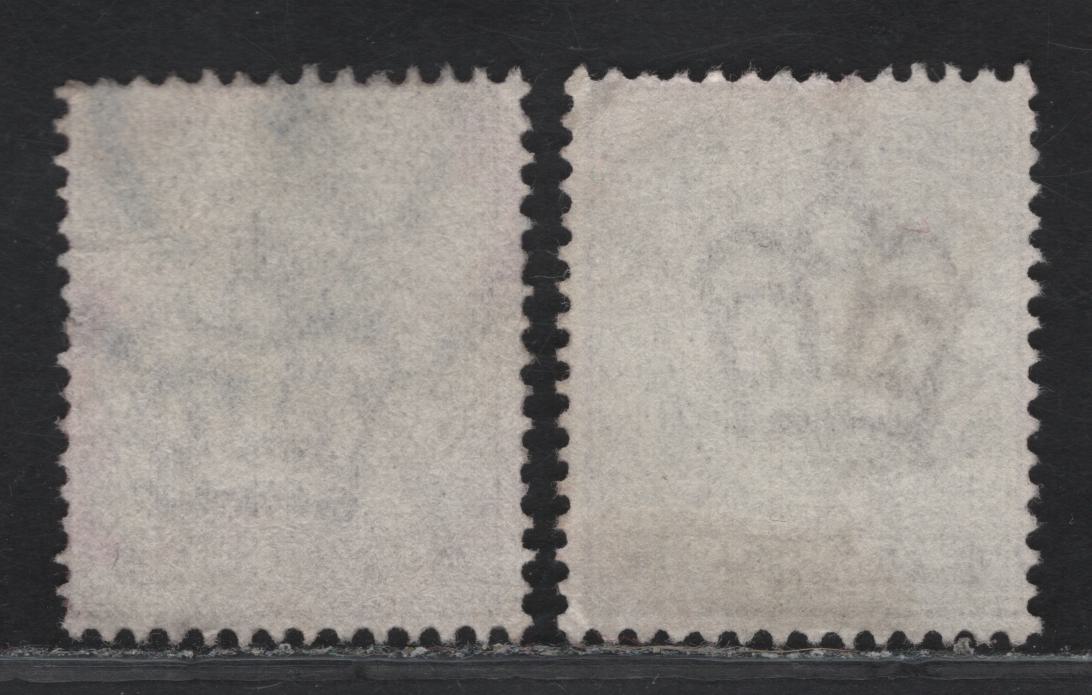 Lot 175 Great Britain SC#135c (SG#297 (Spec M33(4)-M33(8))) 6d Dull Purple & Dull Lilac King Edward VII, 1902-1910 King Edward VII Issue, 2 Fine Used Singles, Somerset House printing, Ordinary Paper