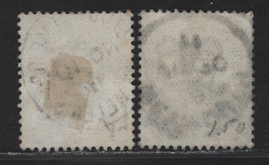 Lot 178 Great Britain SC#145 (SG#249) 7d Gray Black King Edward VII, 1902-1910 King Edward VII Issue, 2 Fine/Very Fine Used Singles, DLR Printing, June 30 1911 Weymouth & Nov 10 1911 Lingrolme St Helene' CDS Cancels