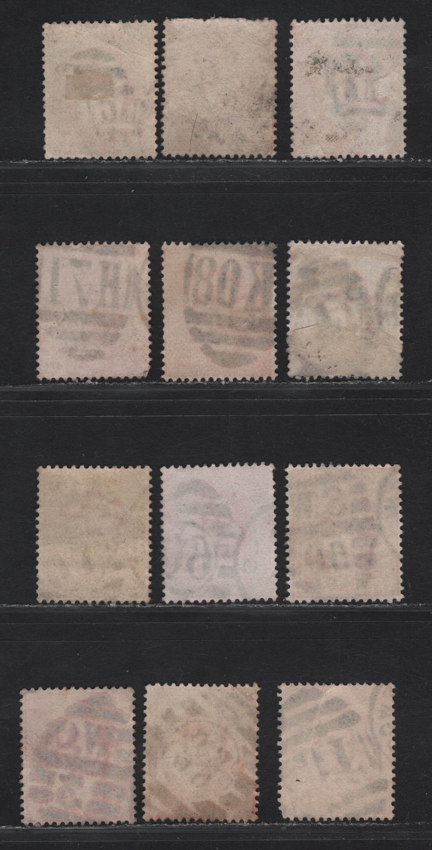 Lot 197 Great Britain SC#128 (SG#219-220) 1d Scarlet - Bright Scarlet King Edward VII, 1902-1910 King Edward VII Issue, Fine/Very Fine Used Singles, Alphanumeric Duplex Hammers & Victorial Era Numeral London Bench Office Duplex Cancels