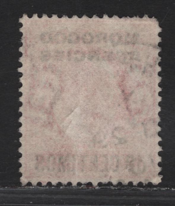 Lot 263 Morocco Agencies SG#113 10c on 1d Scarlet King Edward VII, 1907-1912 King Edward VII Issue, A Very Fine Used Single, Spanish Currency, Split Imperial crown