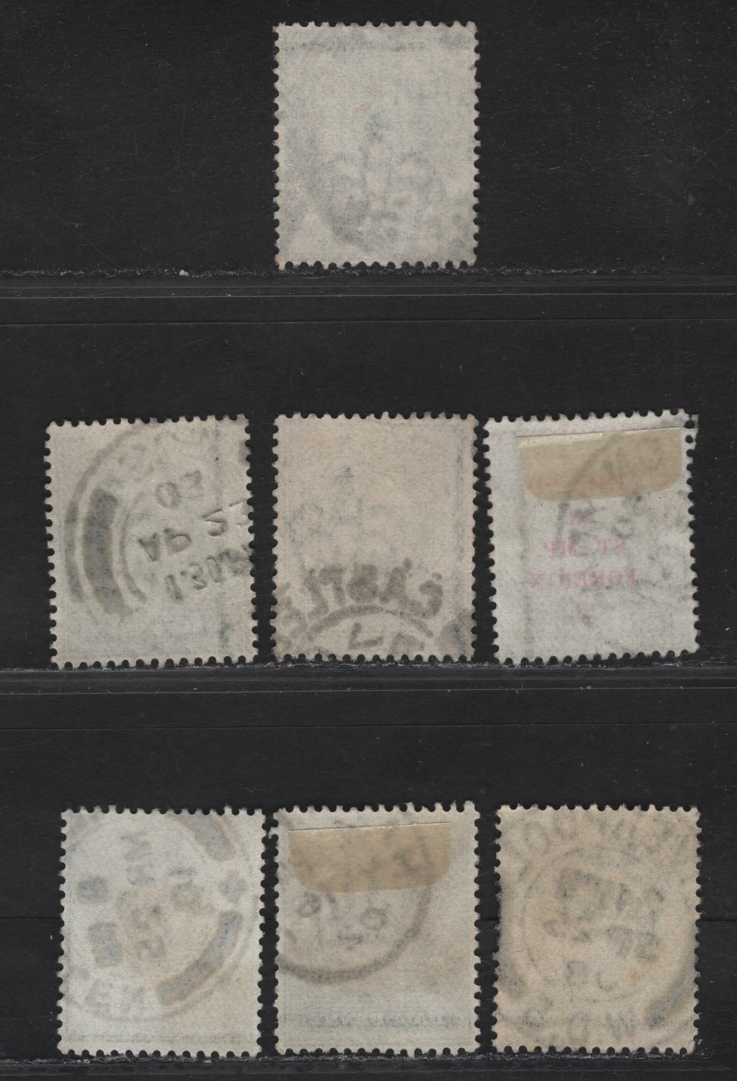 Lot 28 Great Britain SC#127a, 143 (SG#216, 218) 1/2d Blue Green - Yellowish Green King Edward VII, 1902-1910 King Edward VII Issue, Fine/Very Fine Used Singles, Watermark Showing Border Lines.