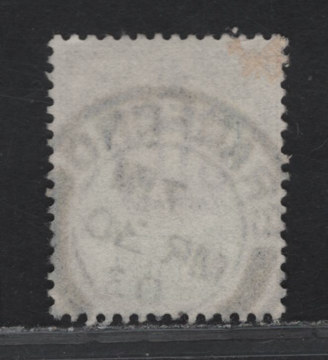 Lot 67 Great Britain SC#129a (SG#222) 1.5d Slate Purple & Green King Edward VII, 1902-1910 King Edward VII Issue, A Very Fine Used Single, Socked On The Nose March 30, 1903 Bradford Barrel CDS Cancel, DLR Printing