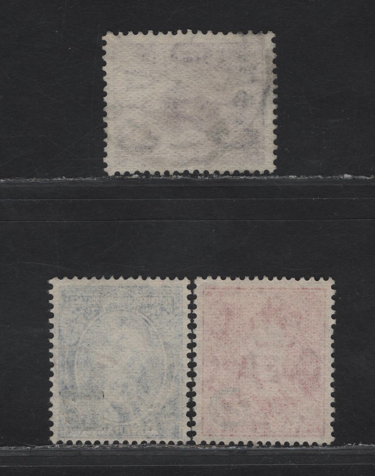 Australia SG#200-202 2.5d on 2d - 5.5d on 5d Scarlet - Purple King George VI - Merino Ram, 1941 Surcharge Issue, 3 Very Fine Used Singles.