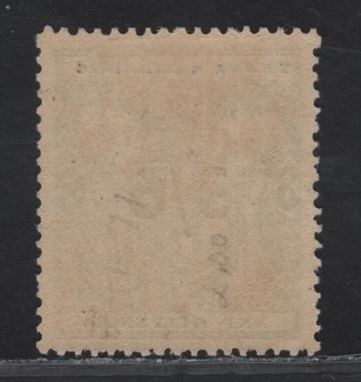 Lot 135 New Zealand SG#F187 3/6 on 3/6 Green Arms, 1940 Postal Fiscal Issue, A VFNH Single, Single Star & NZ Wmk, Wiggins Teape Paper.