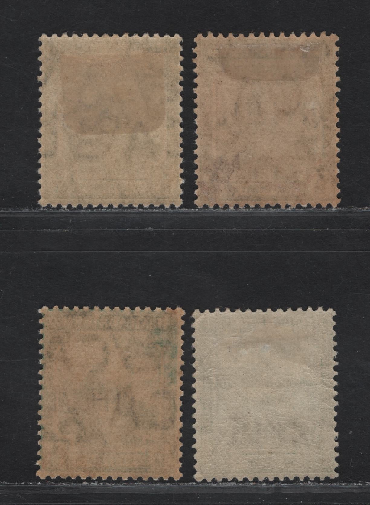 Lot 163 Trinidad & Tobago SG#O12-O14 1/2d Green Seated Britannia, 1913-1916 Official Overprinted Seated Britannia Issue, 3 F/VFOG Singles