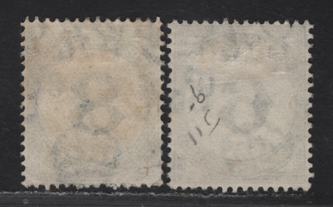 Trinidad & Tobago SG#D28-D29 6c - 8c Black Numeral, 1947-1961 Postage Dues, 2 Fine/Very Fine Used Singles
