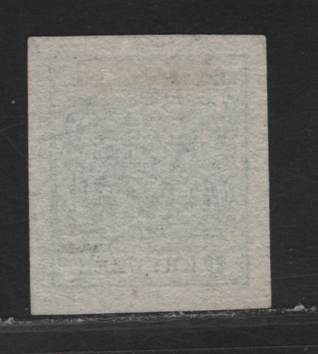Lot 211 Austria SC#5e 9kr Dark Blue Arms, 1850 Coat of Arms Issue, A GEM Imperf Single, Thin Machine Made Paper, Type 3