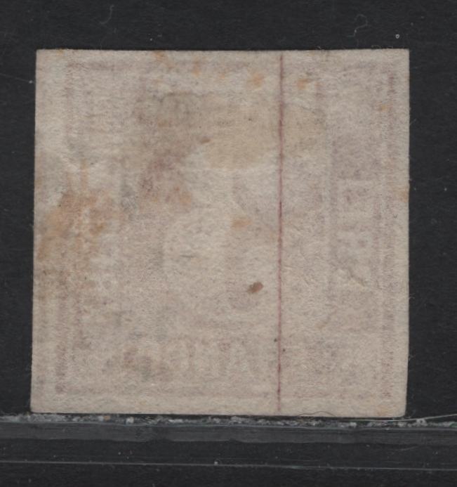 Lot 274 Bavaria SC#10a 3kr Carmine Numeral, 1862 Numeral Issue, A Very Fine Used Imperf Single, Dividing Lines Visible At Right & Four Full Margins