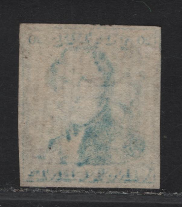 Lot 292 Belgium SC#2 20c Blue King Leopold I, 1849 King Leopold I Issue, An Extremely Fine Used Imperf Single, 4 Full Margins