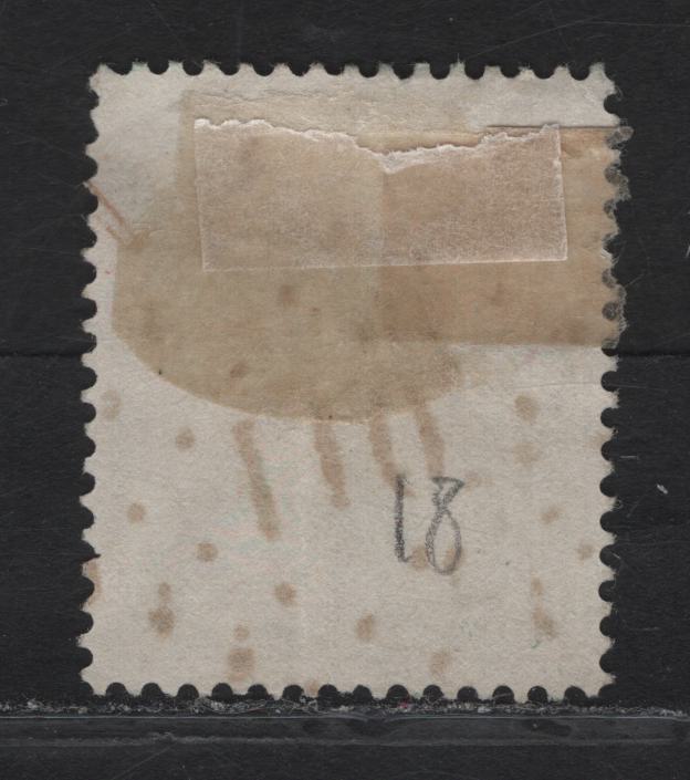 Lot 298 Belgium SC#18a 10c Gray King Leopold I, 1865-1866 King Leopold I Issue, A Very Good Used Single, Perf 14.5x14, #110 Diamond Dotted Cancel