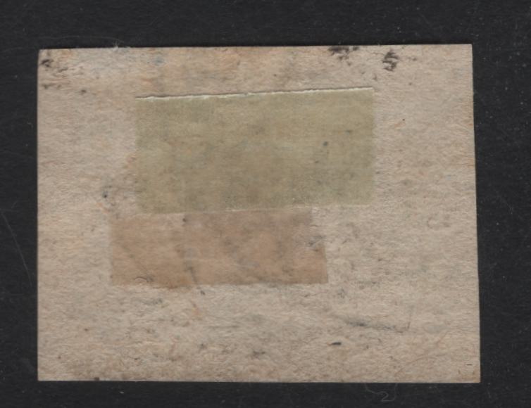 Lot 312 Brazil SC#13 600r Black Numeral, 1844-1846 Goats Eyes Issue, An Extremely Fine Used Imperf Single, 1910 Mercier Forgery