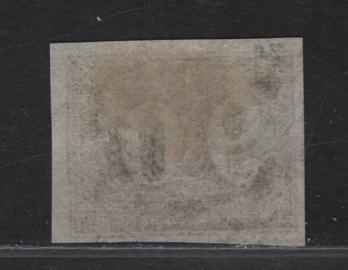 Lot 316 Brazil SC#25 90r Black Numeral, 1850 Cats Eyes, A Very Fine Used Imperf Single