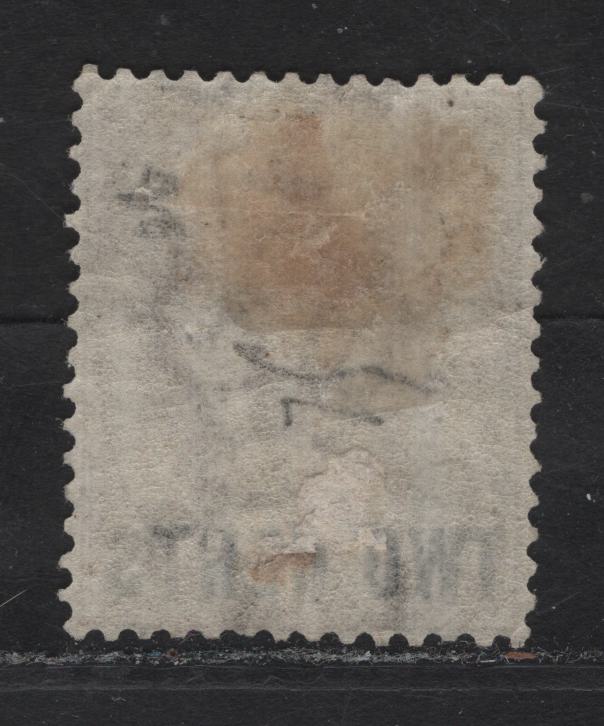 Lot 324 British Columbia #8 2c on 3c Brown Seal of B.C, 1867-1871 Surcharged Issue, A Fine Used Single, Some Gum Wrinkles From The Hinge Remnants
