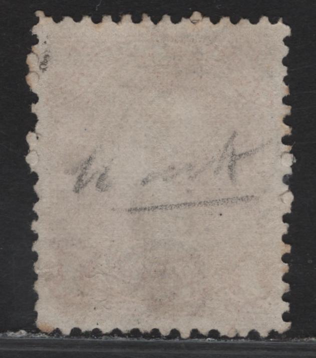 Lot 332 Canada #22a 1c Brown Red Queen Victoria, 1868-1876 Large Queen Issue, A Very Fine Used Single, Watermarked, 7 Ring Target Cancels, Bothwell Paper, Beautifully Centered, Showing The Top Part Of The 'S' Of Mills.