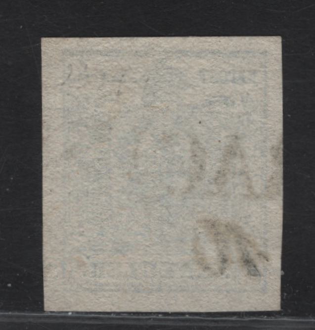 Lot 349 Croatia SC#5e (Austria) 9kr Pale Blue Arms, 1850 Arms Issue, A Very Fine Used Imperf Single, Type III Medium Machine Made Paper, Ragusa Cancel
