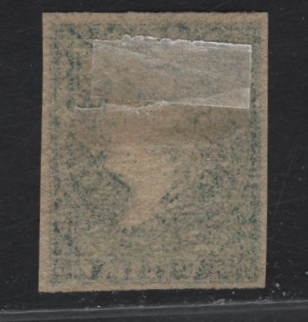 Lot 350 Cuba SC#9a 1/2r Greenish Blue on Yellowish Queen Isabella II, 1856 Queen Isabella II Issue, A VFOG Imperf Single
