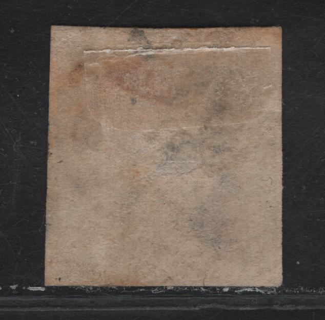 Lot 64 (C) Victoria SG#33 6d Lilac & Green Queen Victoria, 1854-1855 Culvert Woodblocks Late Fee Issue, A Good Used Single, 3 Marginal Example With Moderate Cancel & 2 Shallow Thins.