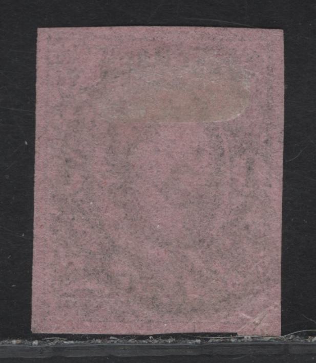 Lot 168 Saxony SC#10 1ng Black on Rose King John I, 1855-1860 King John I Issue, A Fine Used Imperf Single, Margins Are Full On 3 Sides & Close At Top, Small Corner Crease At Lower Left