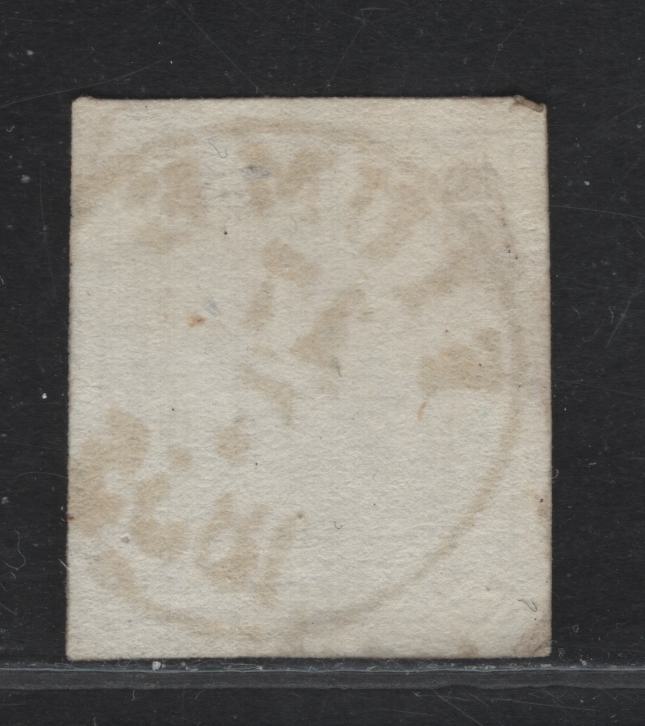 Lot 18 Fiume SC#4b (Austria) 6kr Dull Brown Arms, 1850 Arms Issue, A Very Fine Used Imperf Single, July 17 1855 Fiume CDS, Machine Made Paper, Type III.