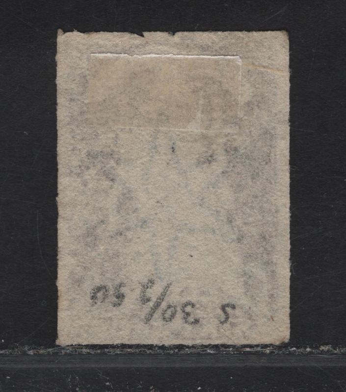Lot 235 Australia - Victoria SC#30 6d Blue Queen Victoria, 1858 Queen Victoria Issue, A Very Fine Used Imperf Single