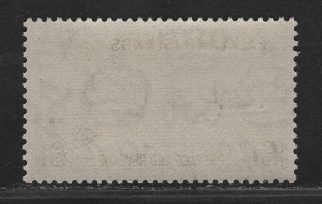 Lot 275 Falkland Islands SG#185 £1 Black Hulk of Great Britain, 1952 KGVI Pictorial Issue, A VFNH Single