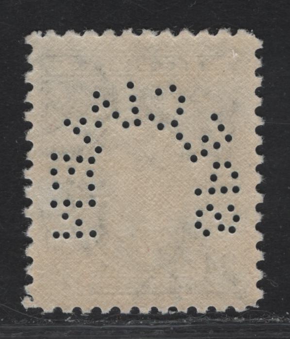 Lot 278 Nigeria SG#53s 3d Blue & Chestnut King George VI, 1938-1951 KGVI Palm Tree Design Issue, A VFNH Single, Specimen Perfin (Horseshoe Design)