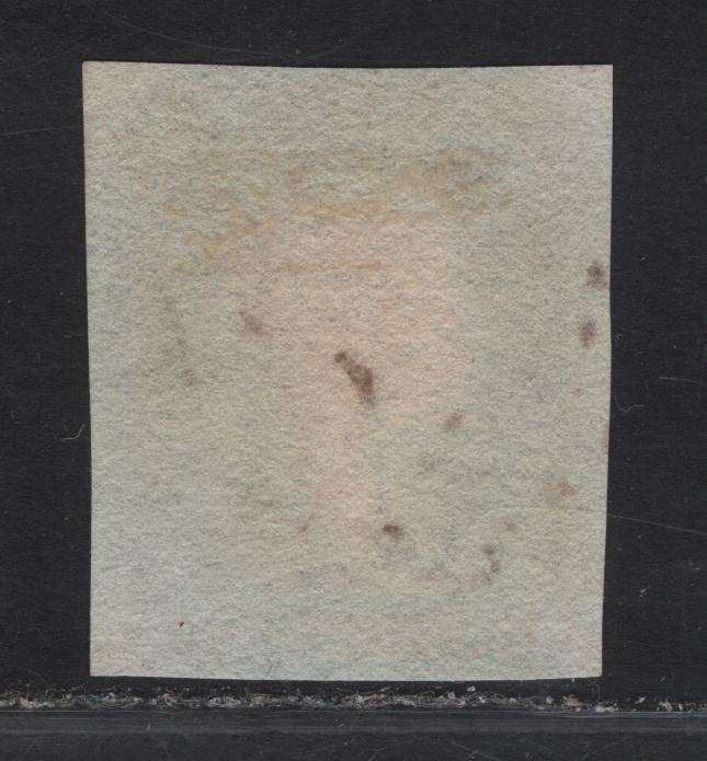 Lot 35 Great Britain SC#1d 1d Gray Black on Blued Queen Victoria, 1840 Line Engraved Issue, A Very Fine Used Imperf Single