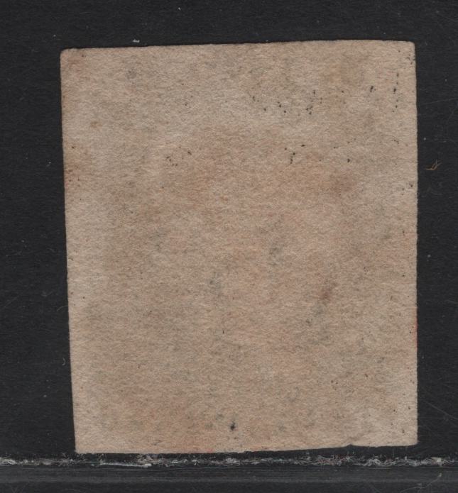 Lot 36 Great Britain SC#1 1d Black Queen Victoria, 1840 Line Engraved Issue, A Very Fine Used Imperf Single, Full Margins on All Sides