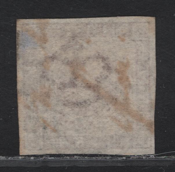 Lot 4 Denmark SC#7 4s Orange Brown Arms, 1858-1862 Arms Issue, A Very Fine Used Single, #43 Nakskov Cancel