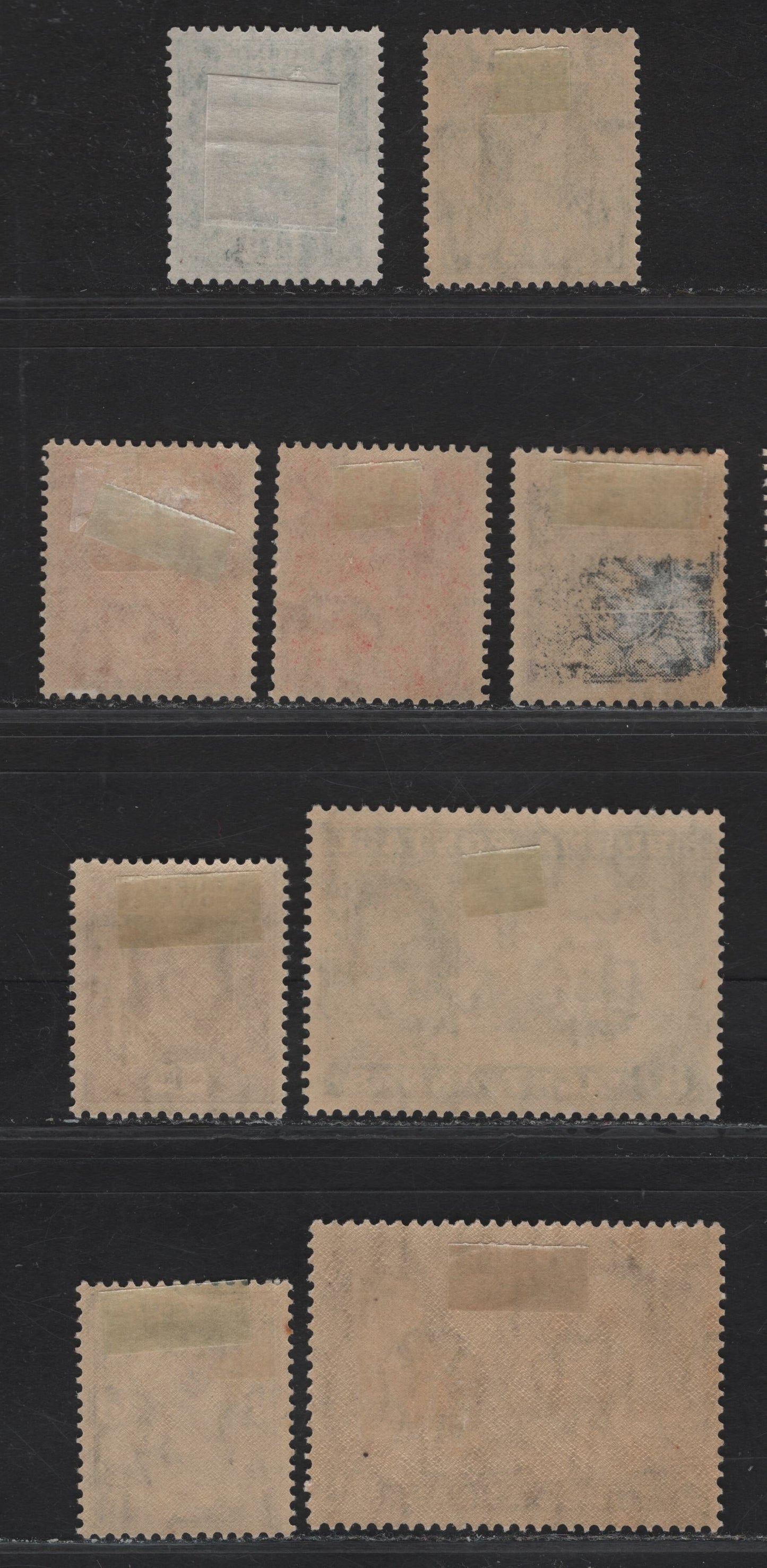 Lot 409 Burma SG#19-20, 22-24, 26, 28-29 3p - 8a Bright Violet - Myrtle Green , 1938-1940 KGVI Definitive Issue, 9 VFOG Singles, Includes 2 Shades of 2a