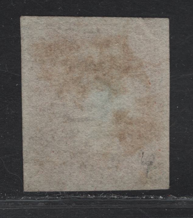 Lot 45 Great Britain SC#3 1d Red Brown Queen Victoria, 1841 Line Engraved Issue, A Very Fine Used Imperf Single, Alphabet 1