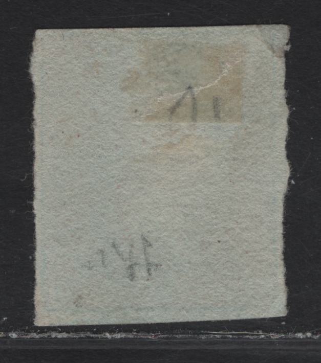 Lot 47 Great Britain SC#3 1d Red Brown Queen Victoria, 1841 Line Engraved Issue, A Extremely Fine Used Imperf Single, Alphabet 2, Full Margins At Top & Oversized On 3 Sides, Full Margins For This Stamp Are 1/2mm.