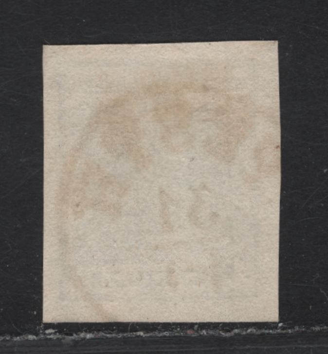 Lot 63 Hungary SC#5e (Austria) 9kr Blue Arms, 1854 Arms Issue, A Very Fine Used Imperf Singles, Type 3 Thick Machine Made Paper, SON Pesth Cancel