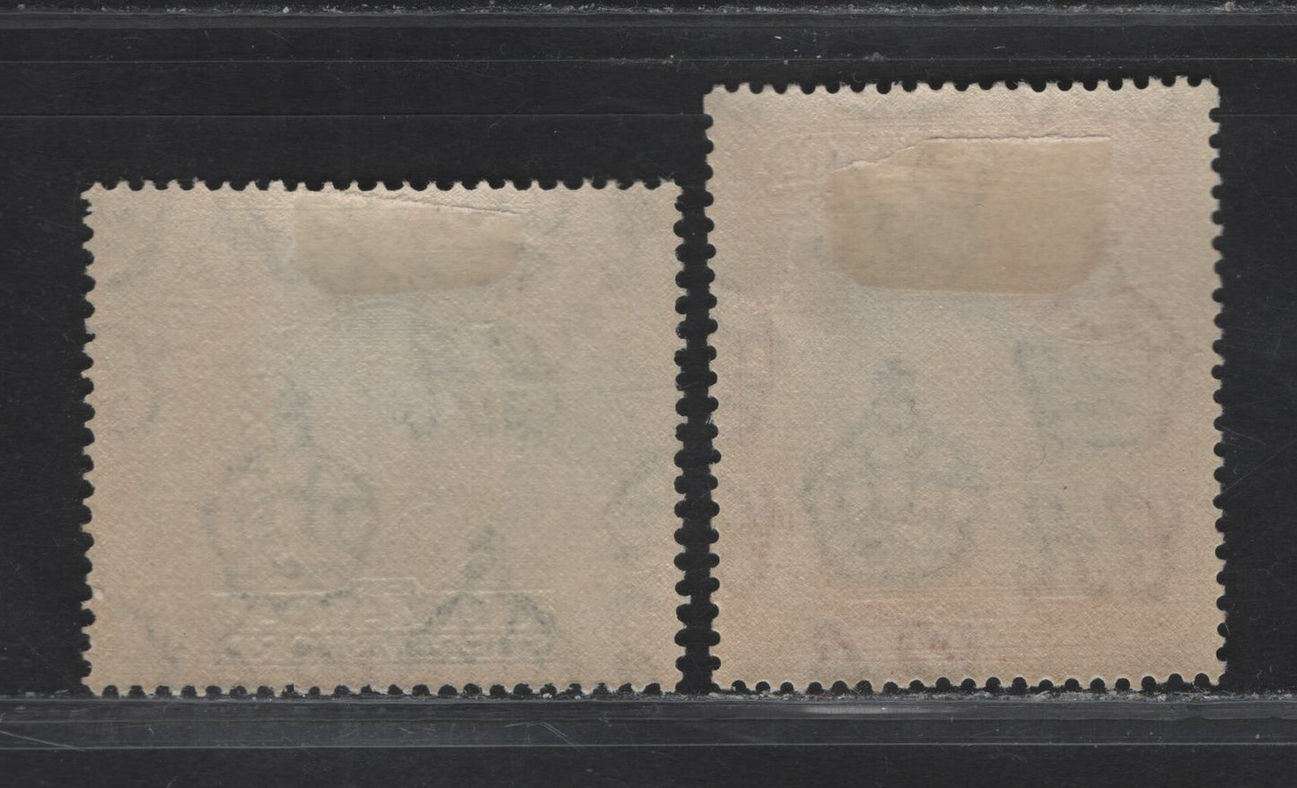 Lot 159 (C) Jamaica SG#132-133 5/- - 10/- Slate Blye & Yellow Orange - Mytle Green Jamaican Scenery - King George VI, 1938-1952 KGVI Pictorial Issue, 2 VFOG Singles, 5/- Is Perf 14