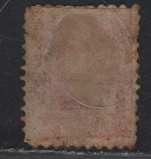 Lot 273 (C) Canada SG#11i 1/2d Lilac Rose Queen Victoria, 1858-1859 3rd Pence Issue, An Ungraded Used Single, Extensively Repaired, Including Rebacking & Reperforating