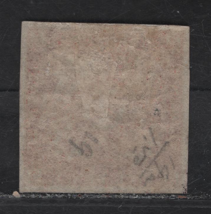 Lot 277 (C) Newfoundland SG#19a 5d Orange Brown Flower Heraldry, 1861-1862 3rd Pence Issue, A VFOG Imperf Single, Crisp Hard Wove paper